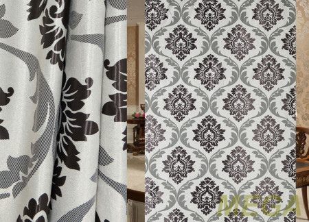 Ткани портьерные Жаккард Блэкаут HT S 6394-black/280 Bl