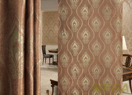 Ткани портьерные Жаккард Блэкаут HXN HF3323-14/280 BL