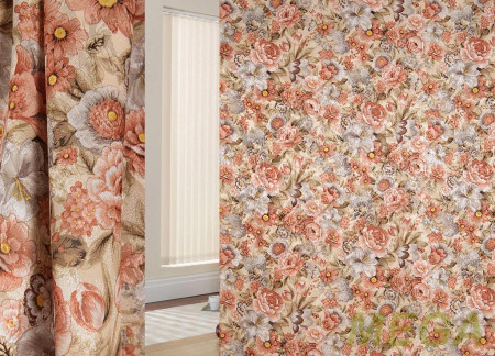 Ткани портьерные Печать Жаккард ERT DP3454-06/150 P Pech