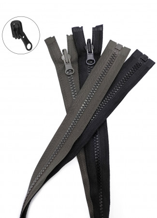 Молния трактор Т5 1 замок у/з бегунок перекидной LOGO 80см в Курске