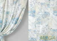 Ткани портьерные Печать Сатен ERT ST1125-1/280 P Pech