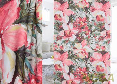 Ткани портьерные Печать Блэкаут TC PDX80132-2/280 BlPech