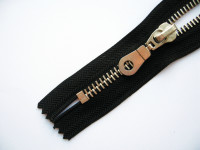 Молния металл никель Т-8 1 замок Неразъемная 16см в Курске