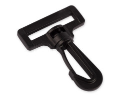 Карабин пластик поворотный шир.32мм.