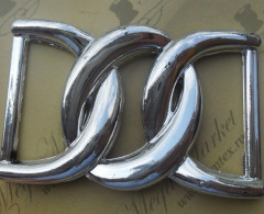 Пряжка "ММ" металлизированная № 206 (8см)