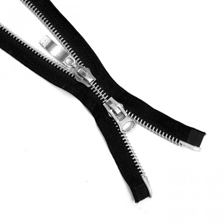 Молния металл никель Т-8 2 замка Разъемная 85см в Курске