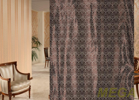 Ткани портьерные Жаккард Блэкаут HNY ZGD8425-08/280 Bl