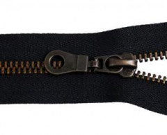 Молния металл Т-8 1 замок 16см (100шт) оксид