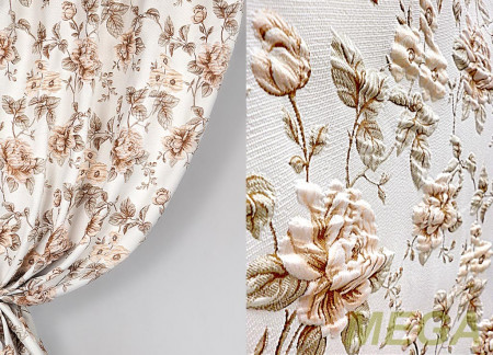 Ткани портьерные Многоцвет Жаккард RB MJX 6762-V102/290 PJac"3D"