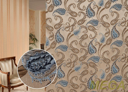 Ткани портьерные Многоцвет Жаккард WT 52037-col.S19/280 PJac