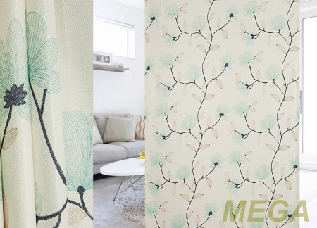 Ткани портьерные Печать Сатен HH ZXY2863-02/280 P Pech