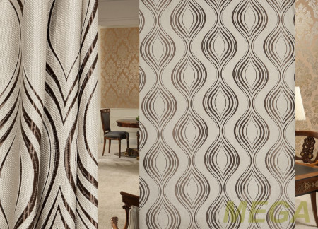 Ткани портьерные Однотон Жаккард ERT TERRA 03-V1/280 P Jak