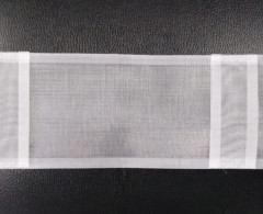 Шторная тесьма 100мм №1000 органза, трубная лента  2 нитки (кор.18 шт по 50 метр)