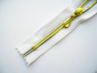 Молния спираль Т-7 декор. 20см (100шт) золото